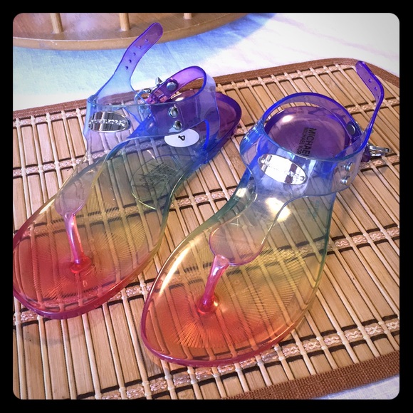 michael kors rainbow sandals